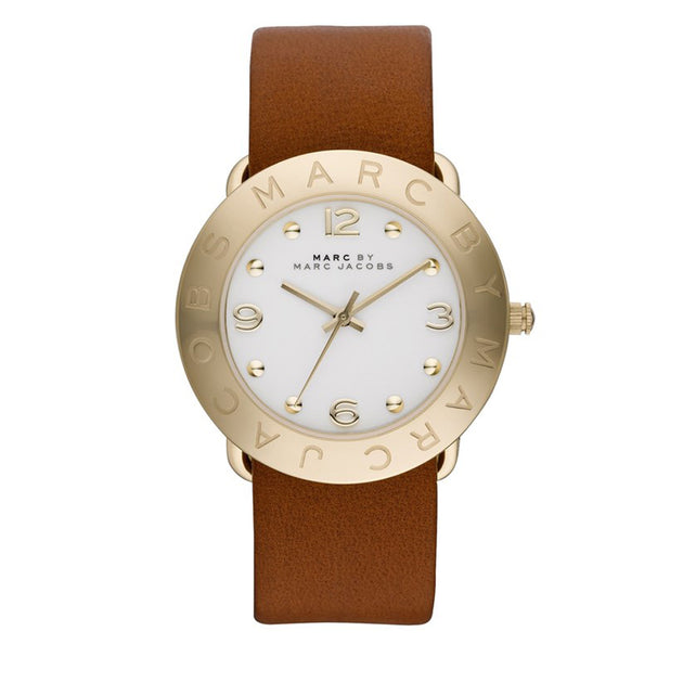 Marc by Marc Jacobs Watch MBM8574- Amy Saddle Leather Strap Ladies