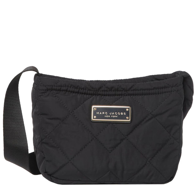 marc jacobs logo quilted phone crossbody bag