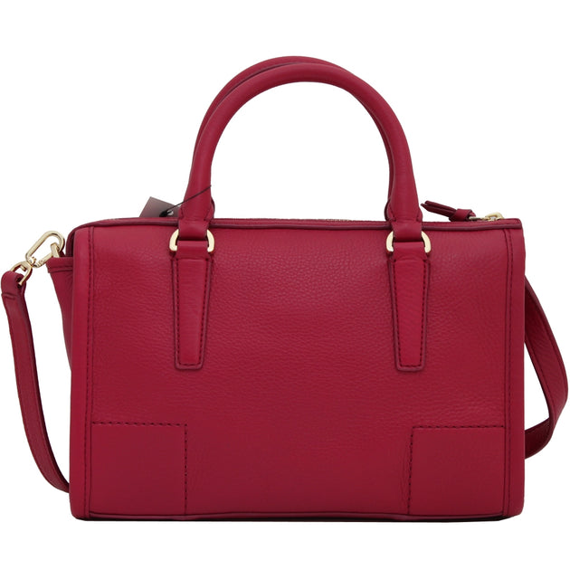 Tory Burch Britten Small Leather Satchel Bag – PinkOrchard.com