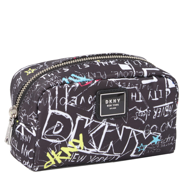 DKNY Carry Small Cosmetic Pouch in Black Multi R01RFH147