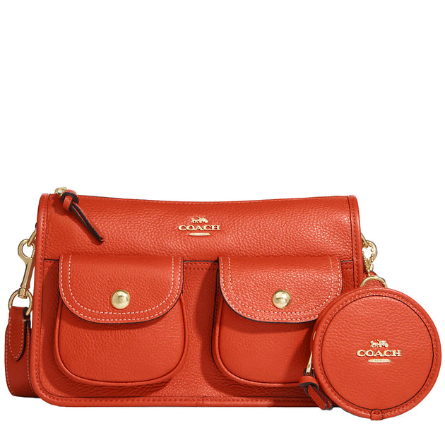 Coach Pennie Crossbody With Coin Case In Signature Canvas