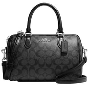 Buy Coach Rowan Satchel Bag In Signature Canvas in Graphite/ Black CH280 Online in Singapore | PinkOrchard.com