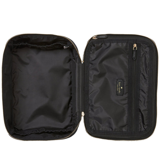 Kate Spade Chelsea Travel Cosmetic Case in Black Multi k8261