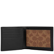 Interior View of Coach 3 In 1 Wallet In Signature Canvas - Mahogany Multi CX209