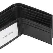 Interior View of Coach 3 In 1 Wallet In Signature Canvas With Varsity Stripe - Charcoal/ Denim/ Chalk CW385