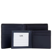 Interior View of Coach 3 In 1 Wallet In Signature Canvas With Varsity Stripe - Midnight Navy Multi CW385