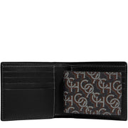 Coach Snap Wallet With Horse And Carriage Dot Print in Black C4104