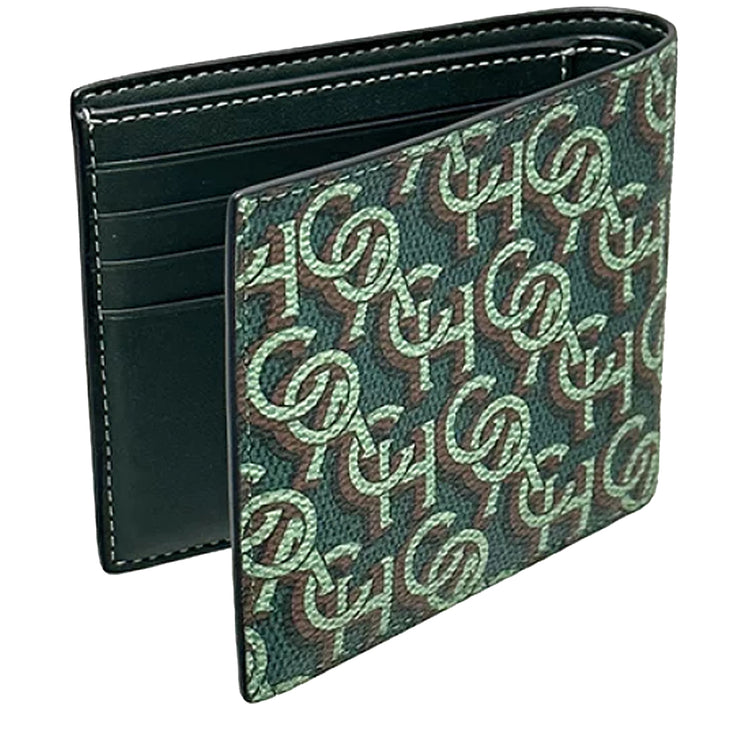 Coach 3 In 1 Wallet With Coach Monogram Print in Amazon Green CF134