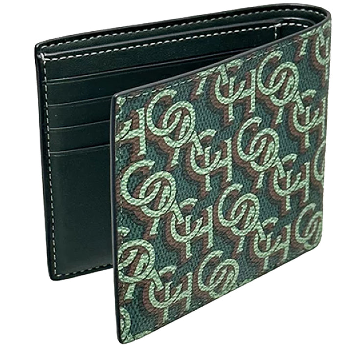 Coach Monogram Pattern Coach 3 In 1 Wallet With Coach Monogram Print in Amazon Green CF134 ...