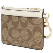 Buy Coach Attachment Card Case In Signature Canvas in Khaki/ Chalk C7398 Online in Singapore | PinkOrchard.com