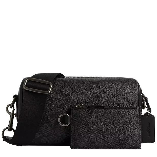 Buy Coach Axel Crossbody Bag In Signature Canvas in Charcoal/ Black CV762 Online in Singapore | PinkOrchard.com