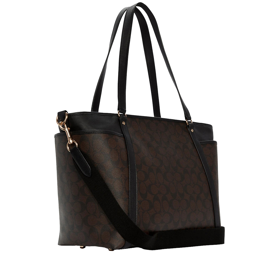 Coach Baby Bag In Signature Canvas in Brown/ Black c4071 – PinkOrchard.com