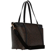 Coach Baby Bag In Signature Canvas in Brown/ Black c4071