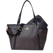 Coach Baby Bag In Signature Canvas in Brown/ Black c4071