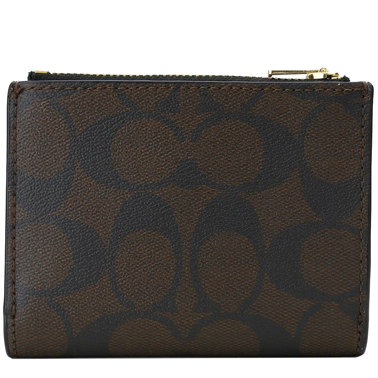 Buy Coach Bifold Wallet In Signature Canvas in Brown Black CM852 Online in Singapore | PinkOrchard.com