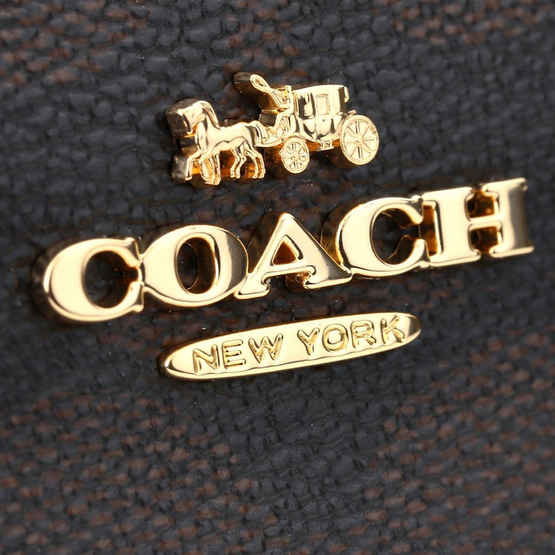 Buy Coach Bifold Wallet In Signature Canvas in Brown Black CM852