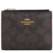 Buy Coach Bifold Wallet In Signature Canvas in Brown Black CM852 Online in Singapore | PinkOrchard.com