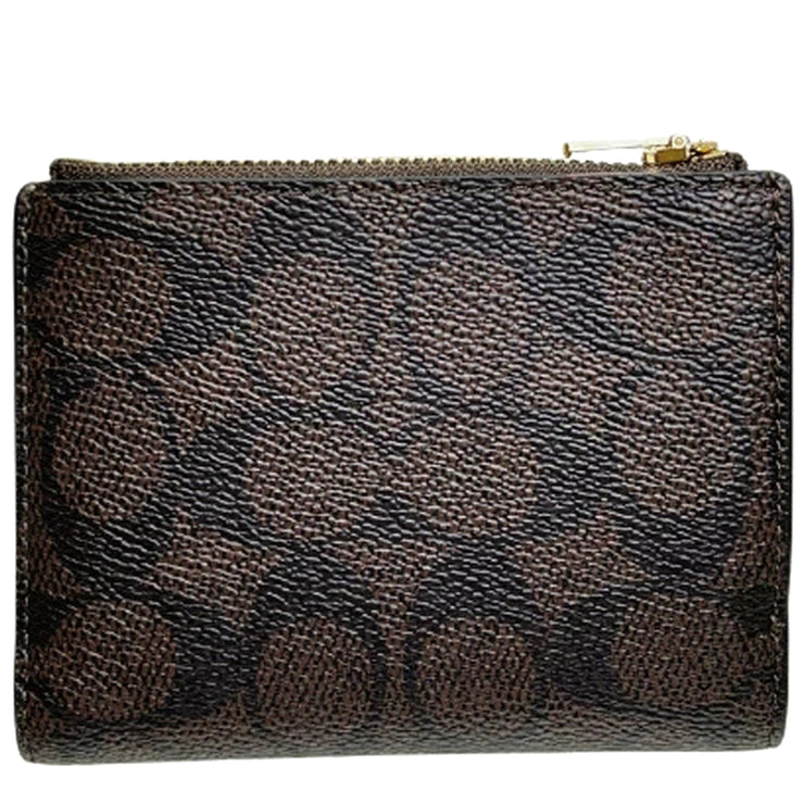Buy Coach Bifold Wallet In Signature Canvas in Walnut/ Black CW803 Online in Singapore | PinkOrchard.com