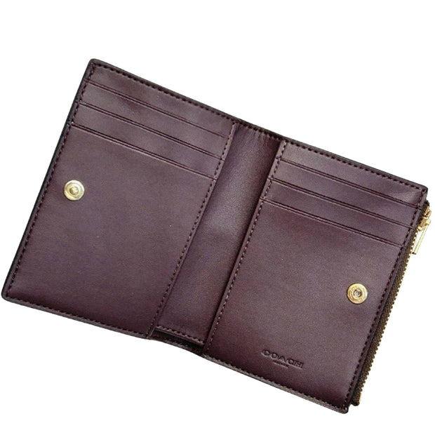 Buy Coach Bifold Wallet In Signature Canvas in Walnut/ Black CW803 Online in Singapore | PinkOrchard.com