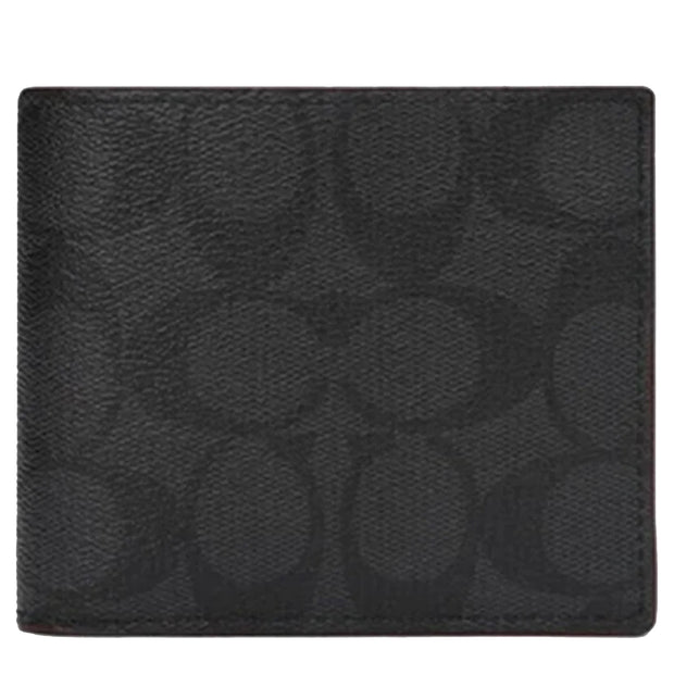Buy Coach Boxed 3 In 1 Wallet Gift Set In Signature Canvas In Black/ Oxblood 41346 Online in Singapore | PinkOrchard.com