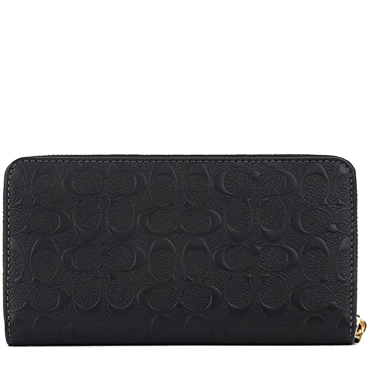 Buy Coach Boxed Long Zip Around Wallet In Signature Leather in Black cf464 Online in Singapore | PinkOrchard.com