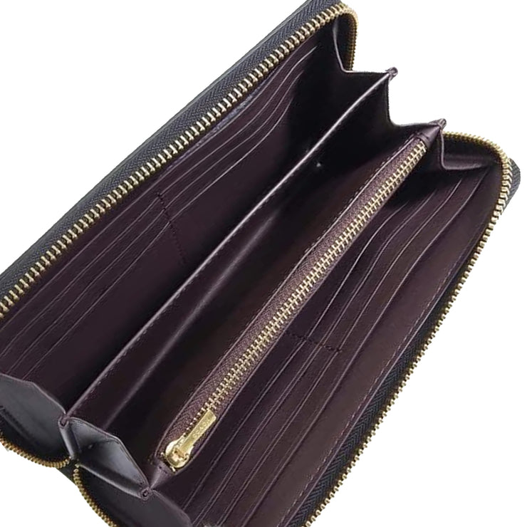 Buy Coach Boxed Long Zip Around Wallet In Signature Leather in Black cf464 Online in Singapore | PinkOrchard.com