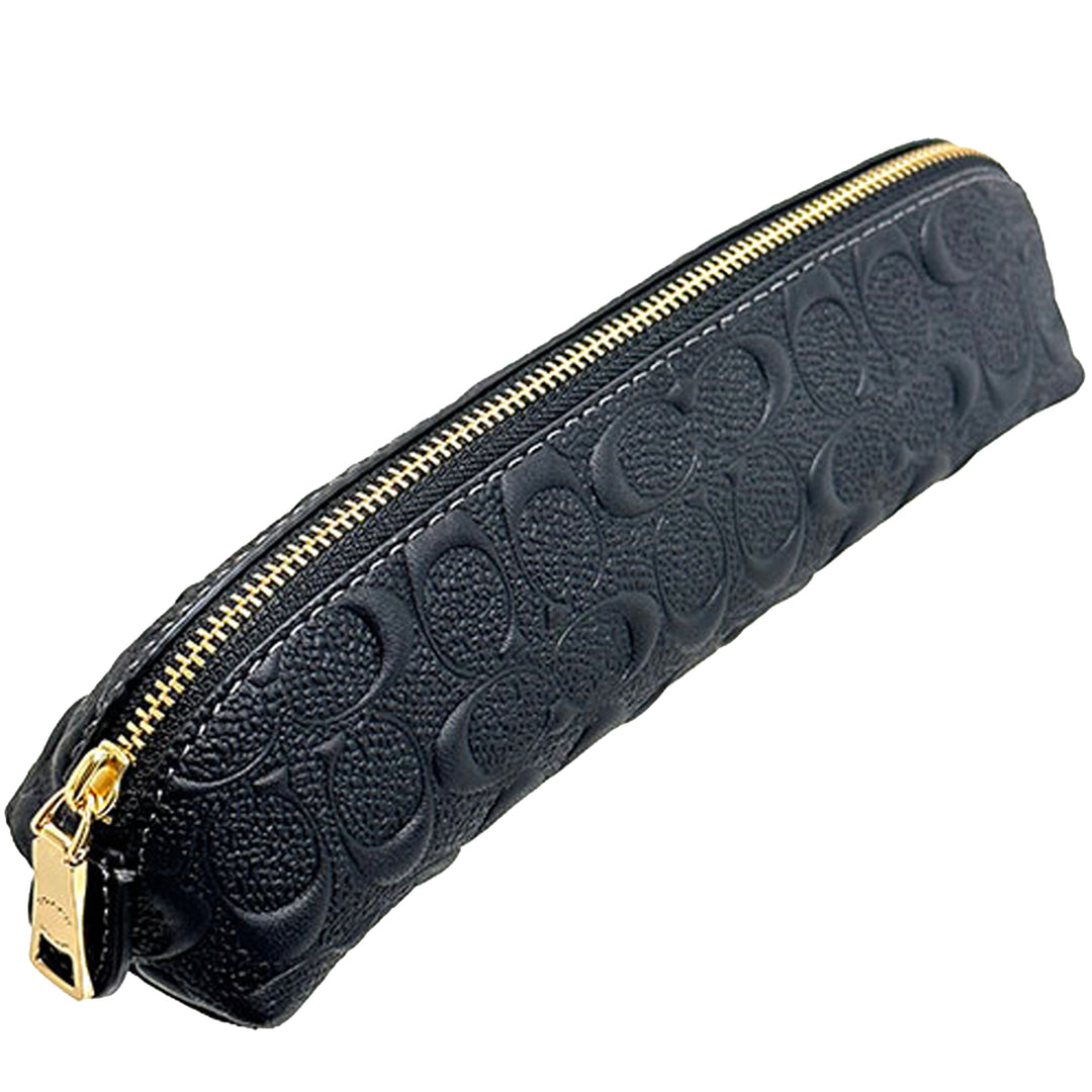 Coach Boxed Pencil Case And Id Lanyard Set In Signature Leather in
