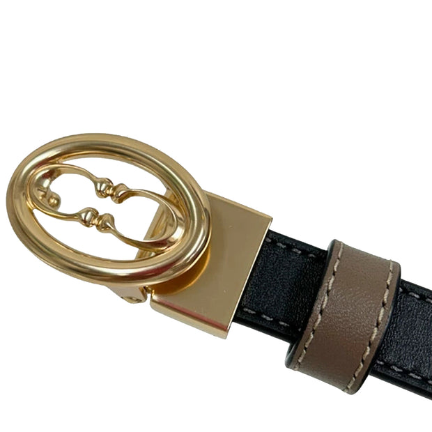 Closeup of Coach Buckle Cut To Size Belt, 18 Mm - Black Dark Stone CAY73