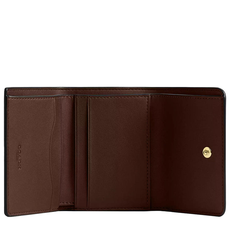 Buy Coach Card Holder Wallet In Blocked Signature Canvas in Walnut/ Tan CZ446 Online in Singapore | PinkOrchard.com