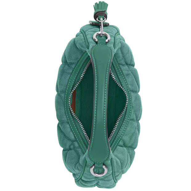 Interior View of Coach Carmen Mini Crossbody Bag - Ivy/ Green CBR11