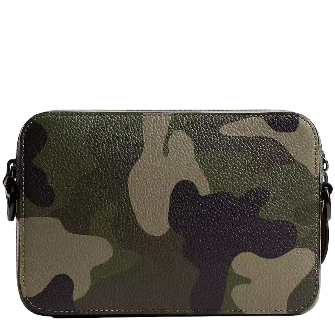 Coach Charter Crossbody Bag 19 With Camo Print And Coach Graphic