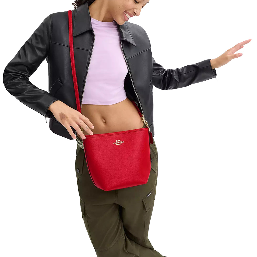 Buy Coach City Bucket Bag in Bold Red CT801 Online in Singapore