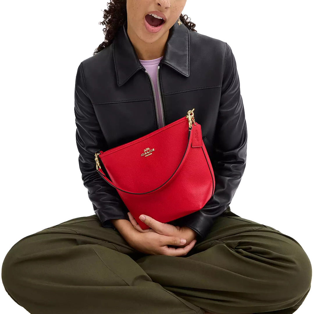 Buy Coach City Bucket Bag in Bold Red CT801 Online in Singapore