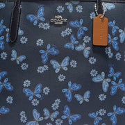 Coach City Tote With Lovely Butterfly Print in Midnight Navy Multi ch211