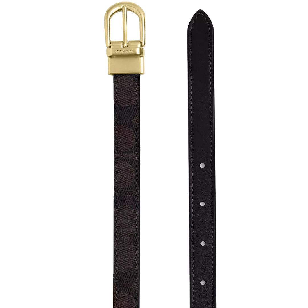NWT Coach Classic Buckle Cut To Size Reversible Belt, 18 Mm CX058 Walnut/Black NWT COACH Signature Buckle Cut To Size Reversible Morgan  main image 4