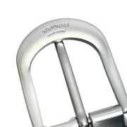 Closeup of Back of Coach Classic Buckle Cut To Size Reversible Belt 38 Mm in Black CF271