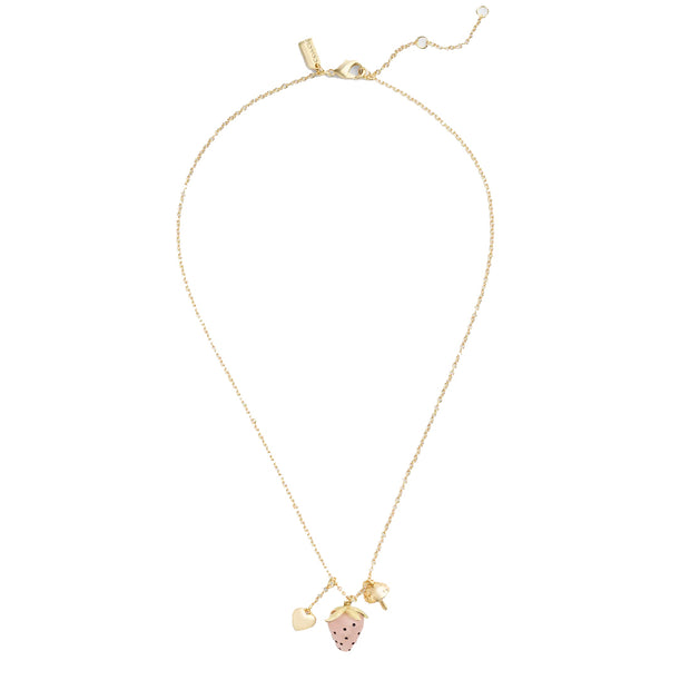 Buy Coach X Observed By Us Strawberry Charm Pendant Necklace in Gold/ Multi CV262 Online in Singapore | PinkOrchard.com