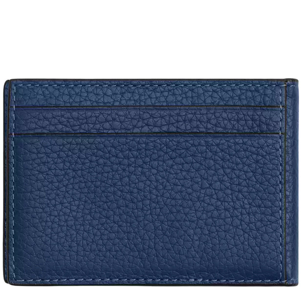 Back View of Coach Compact Billfold Wallet - Deep Blue CM167