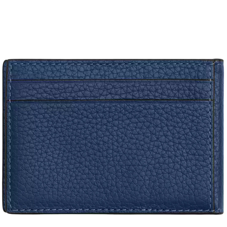 Back View of Coach Compact Billfold Wallet - Deep Blue CM167