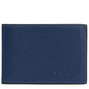 Front View of Coach Compact Billfold Wallet - Deep Blue CM167