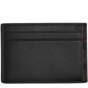 Back View of Coach Compact Billfold Wallet In Signature Canvas - Walnut/ Black CW368