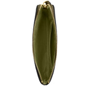 Interior View of Coach Corner Zip Wristlet In Signature Canvas - Olive CAQ75