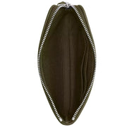 Interior View of Coach Corner Zip Wristlet In Signature Jacquard - Olive Drab/ Olive Drab CW862