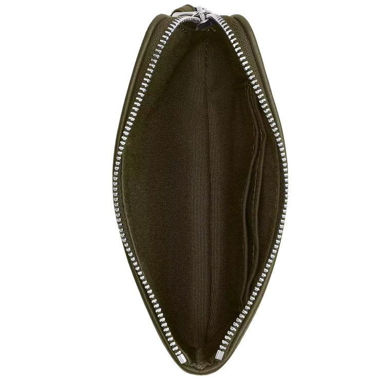 Interior View of Coach Corner Zip Wristlet In Signature Jacquard - Olive Drab/ Olive Drab CW862