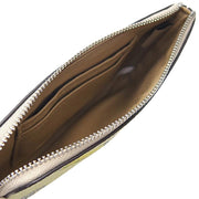 Interior View of Coach Corner Zip Wristlet with Lemon Print - Garden Glade Multi CBB80