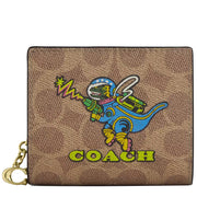Buy Coach Cosmic Coach Snap Wallet In Signature Canvas With Rexy Print in Tan/ Multi CW463 Online in Singapore | PinkOrchard.com