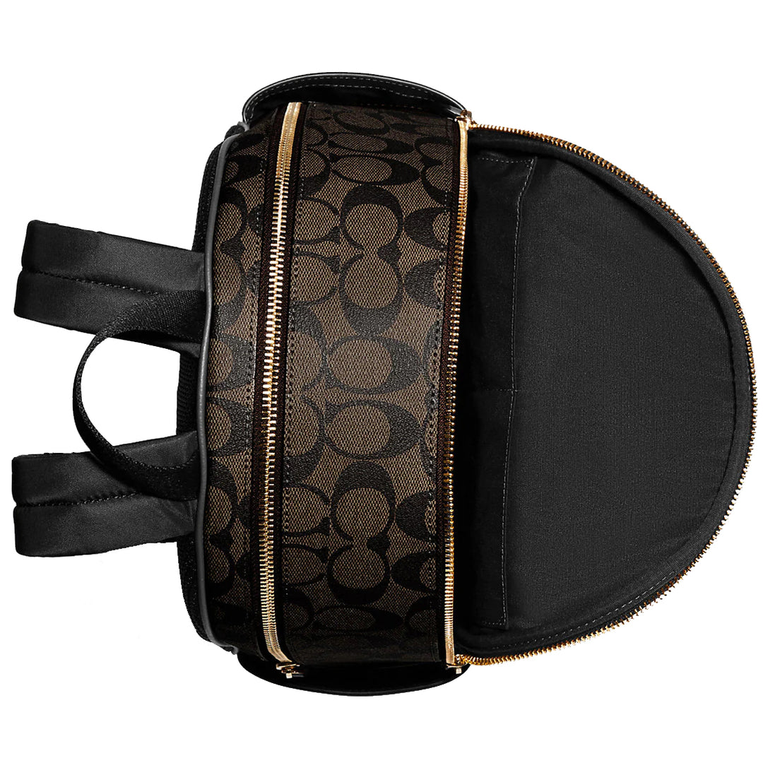 Coach Court Backpack Bag In Signature Canvas in Brown/ Black 5671 –