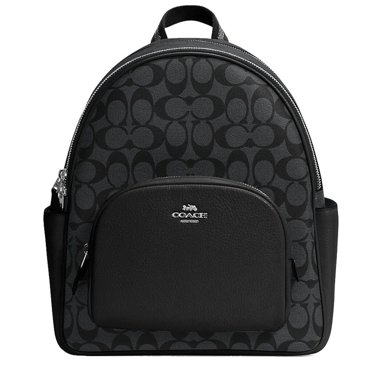 coach addison backpack in signature canvas Coach Court Backpack Bag In Signature Canvas in Graphite/ Black 5671 – PinkOrchard.com