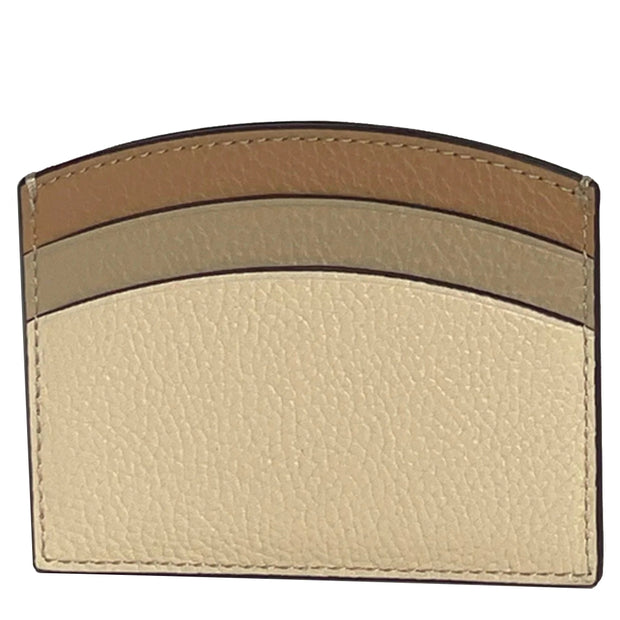 Back View of Coach Curve Card Case - Ivory Multi CU137