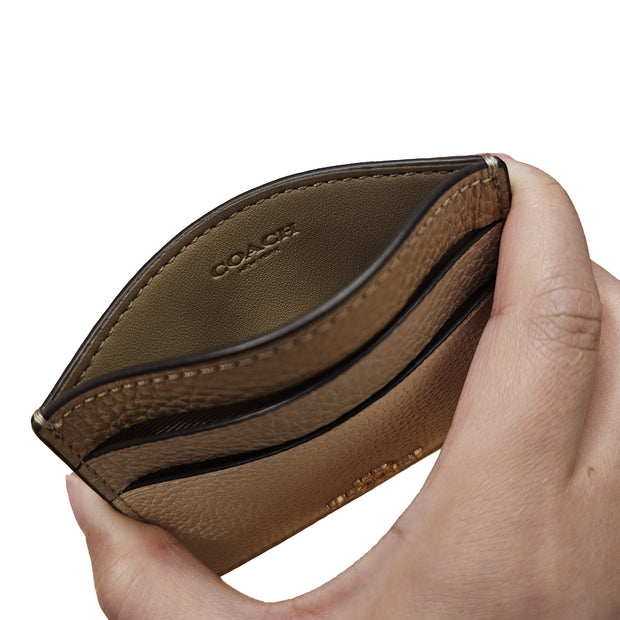 Interior View of Coach Curve Card Case - Ivory Multi CU137
